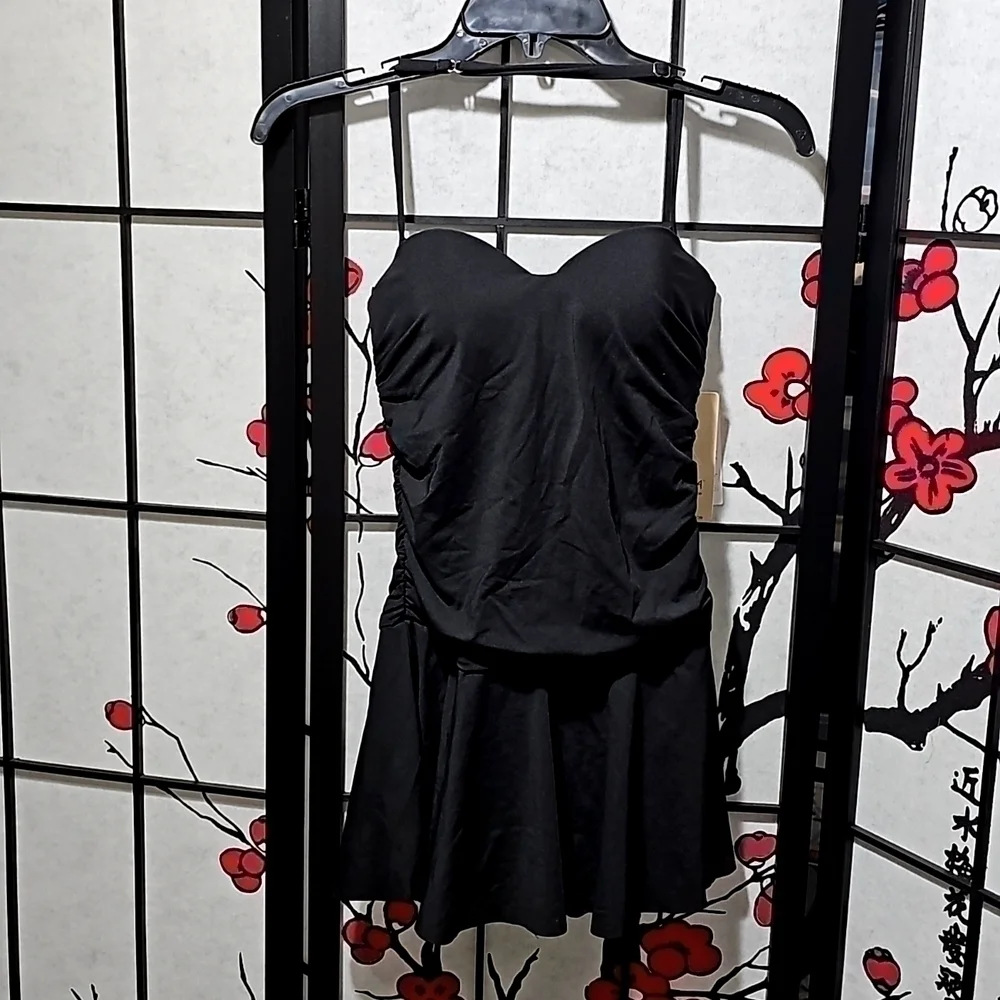 Calia Swim Dress One Piece Black NWT‎